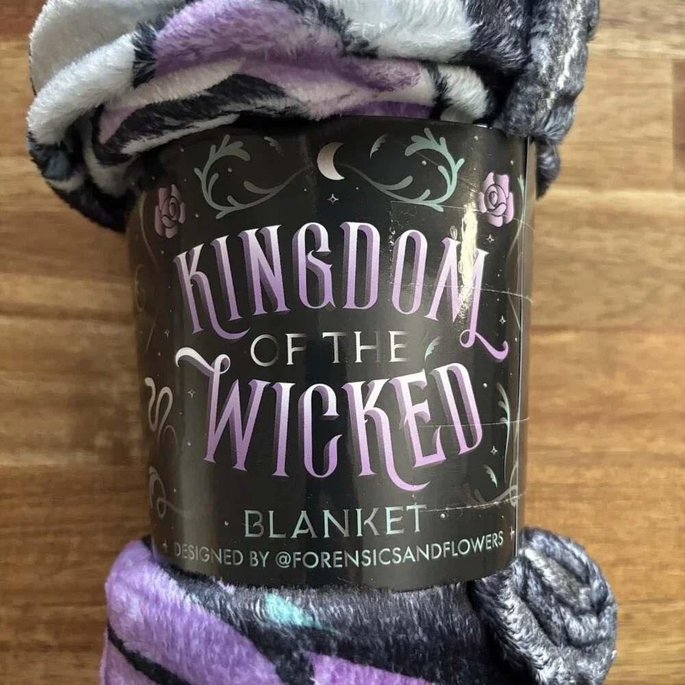 Kingdom Of The Wicked Kerri Maniscalco Blanket Owlcrate‎ New 50”x 40”